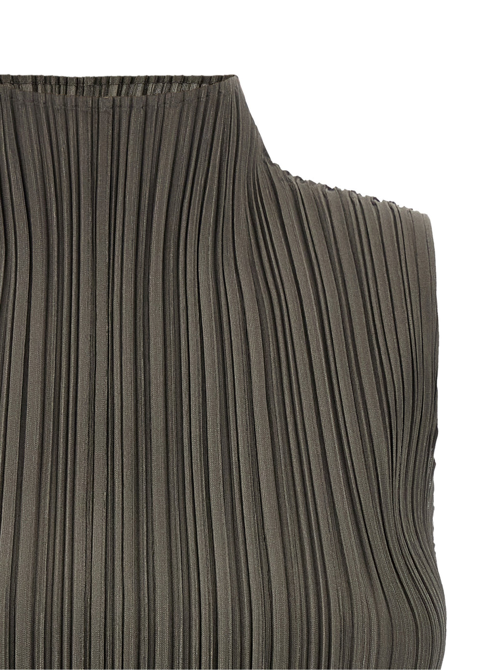 PLEATS PLEASE ISSEY MIYAKE Bicolor-Bluse aus Polyester
