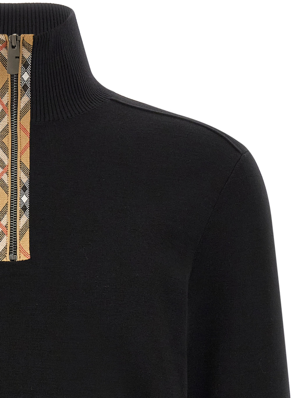 Schwarzer Woll-Cardigan von Burberry