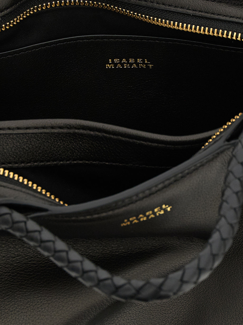 Isabel Marant Handtasche aus schwarzem Lammleder