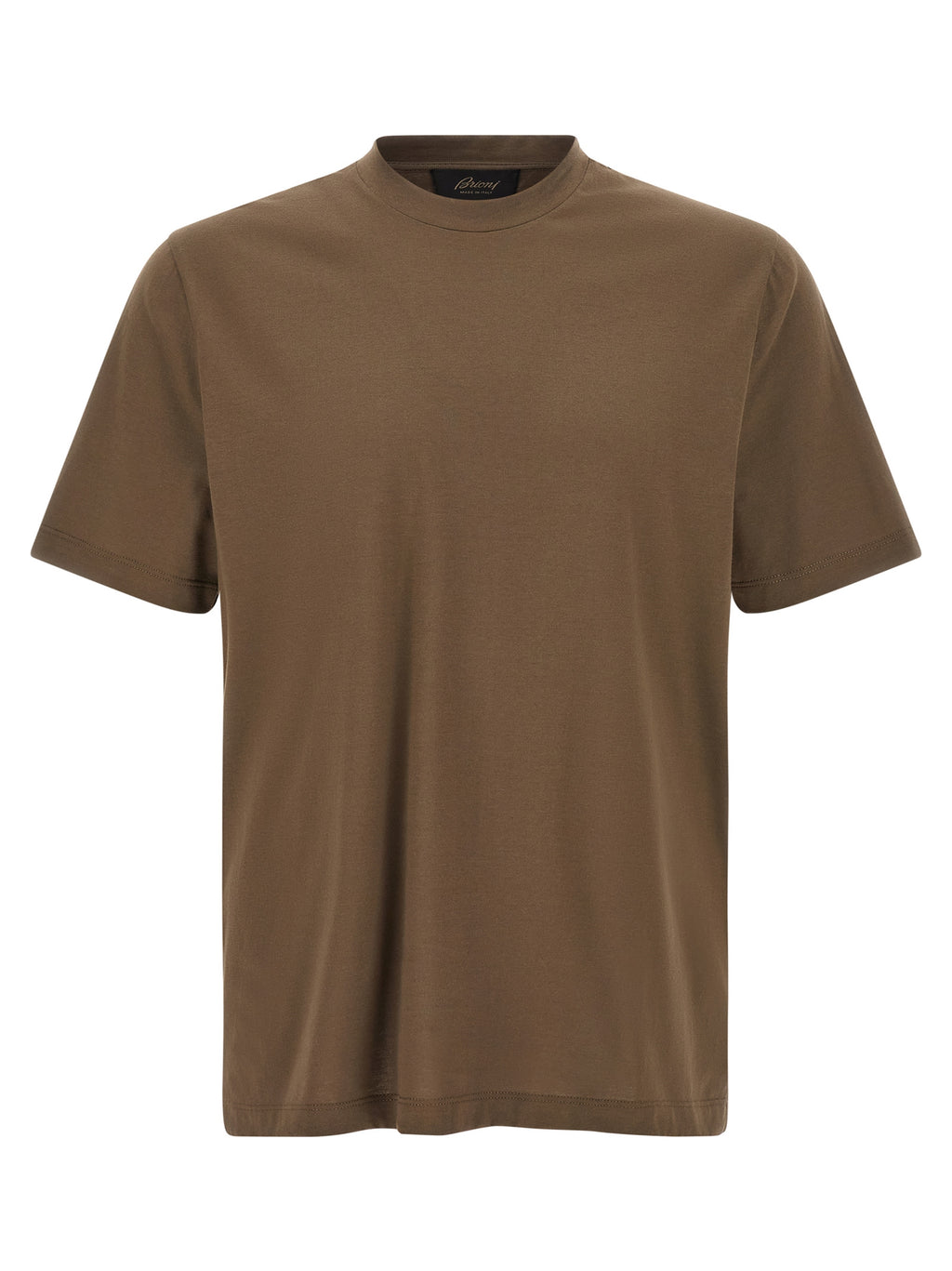 Braunes Baumwoll-T-Shirt von Brioni