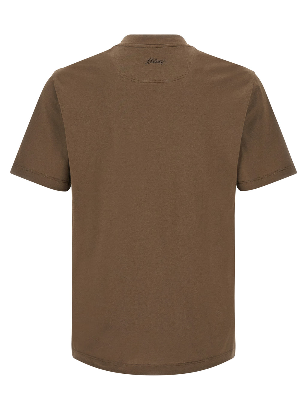 Braunes Baumwoll-T-Shirt von Brioni