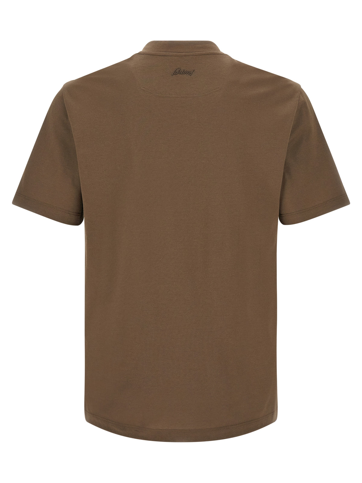 Braunes Baumwoll-T-Shirt von Brioni