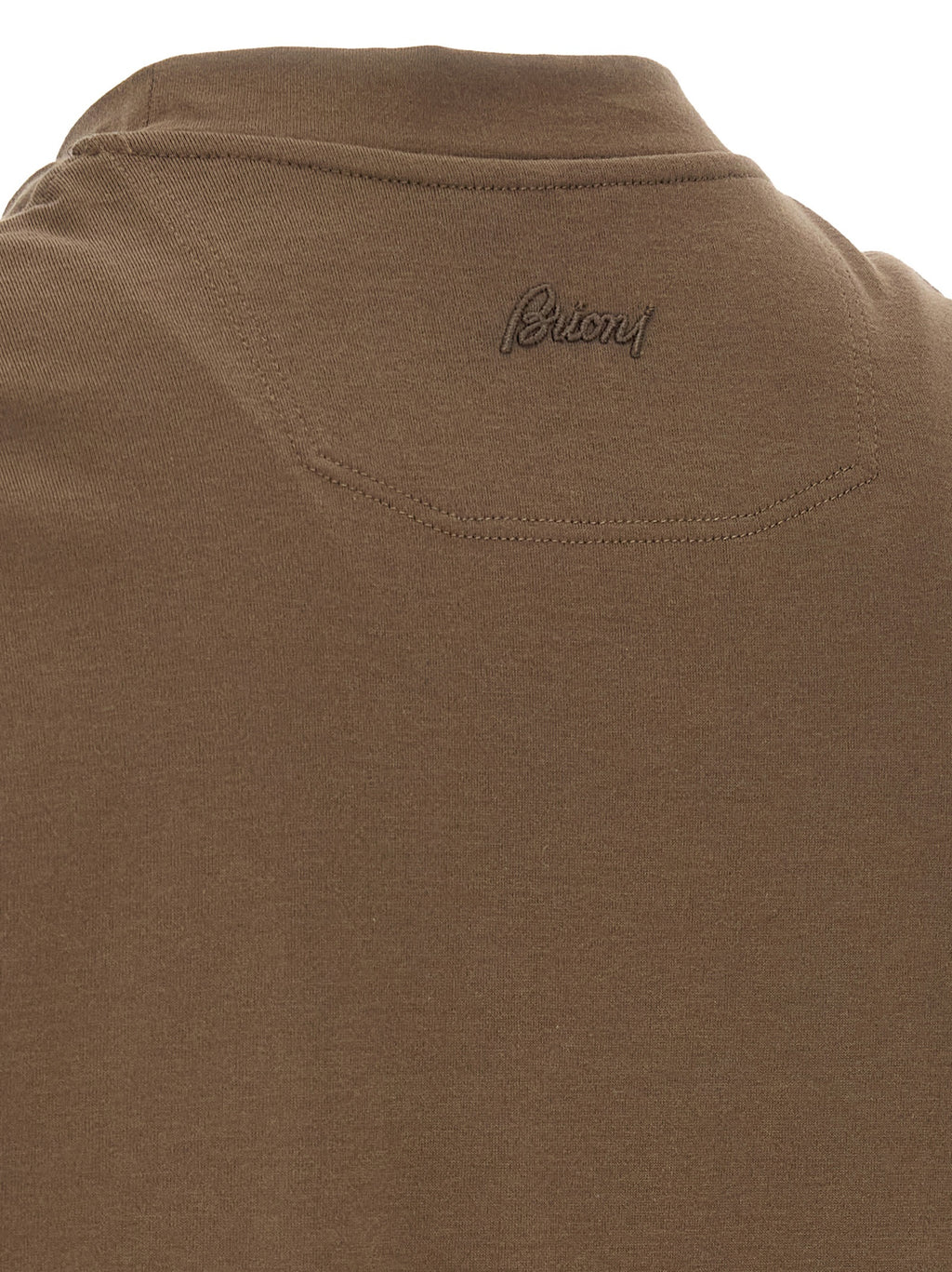 Braunes Baumwoll-T-Shirt von Brioni