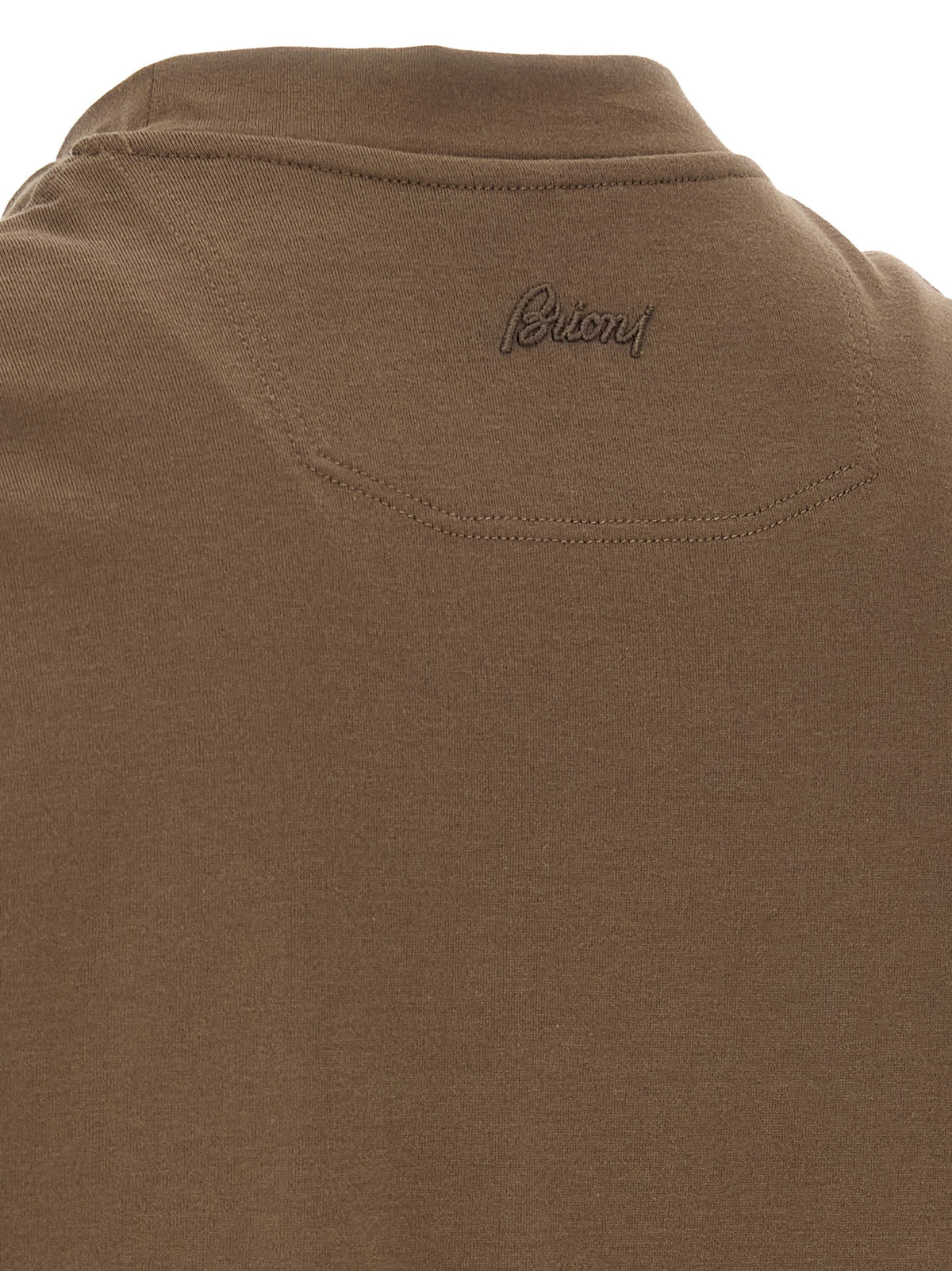 Braunes Baumwoll-T-Shirt von Brioni