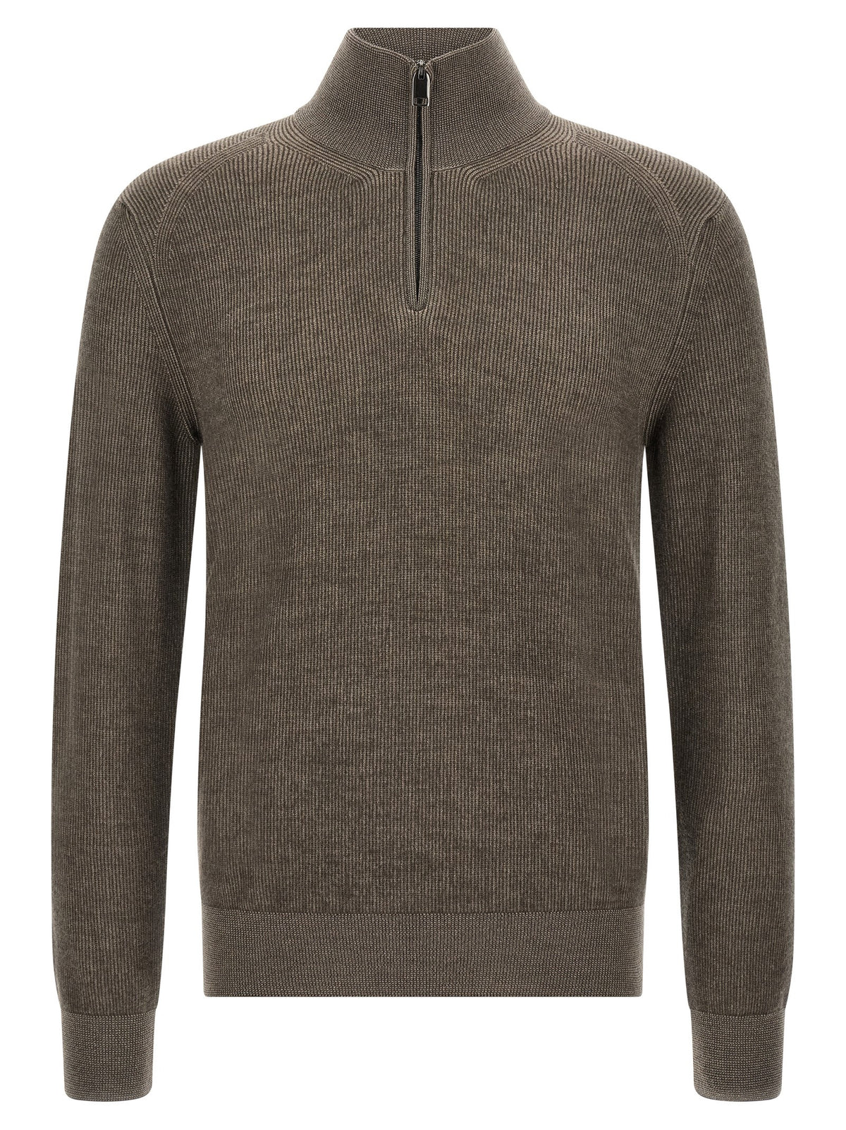 Brioni Braune Kaschmir-Strickjacke