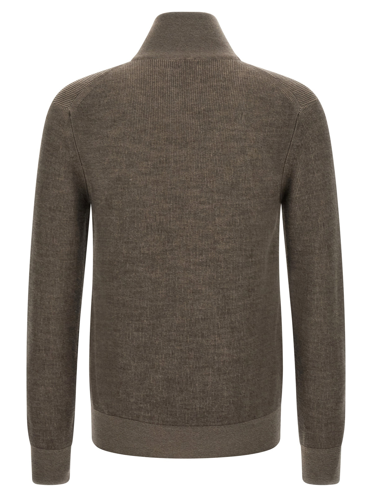 Brioni Braune Kaschmir-Strickjacke