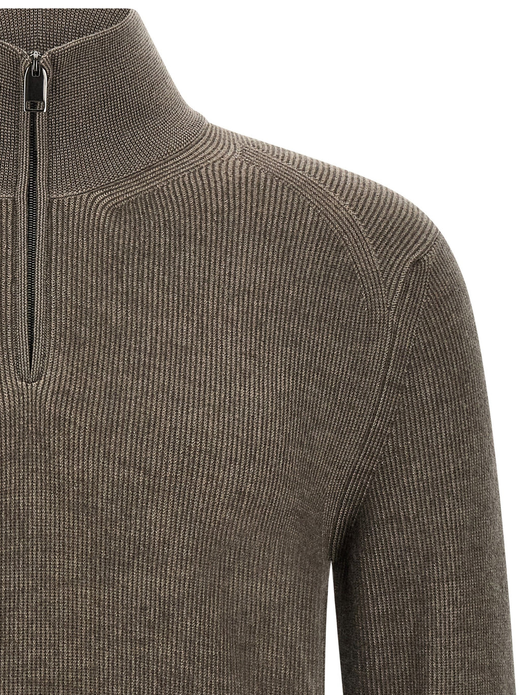 Brioni Braune Kaschmir-Strickjacke
