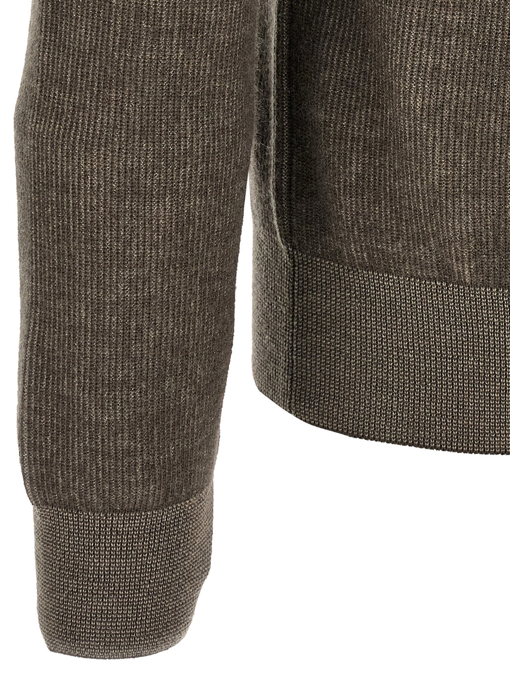 Brioni Braune Kaschmir-Strickjacke