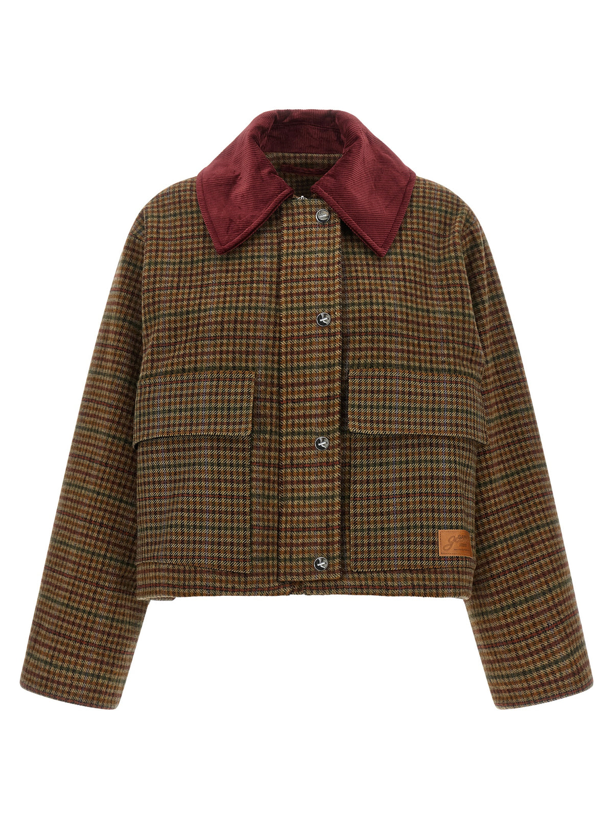 Ganni Lange Wolljacke in Braun