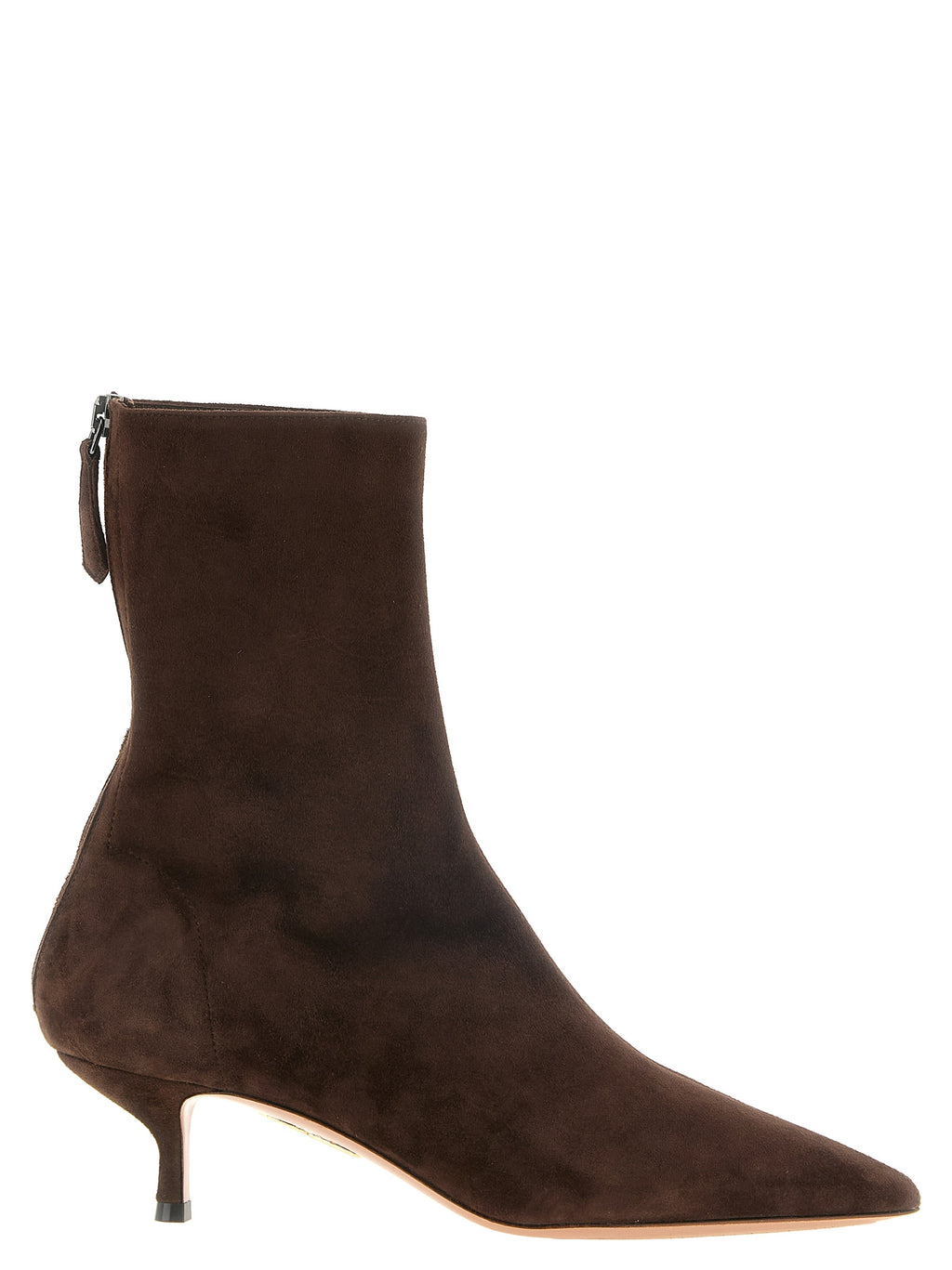 Aquazzura Stiefeletten aus braunem Kalbsleder