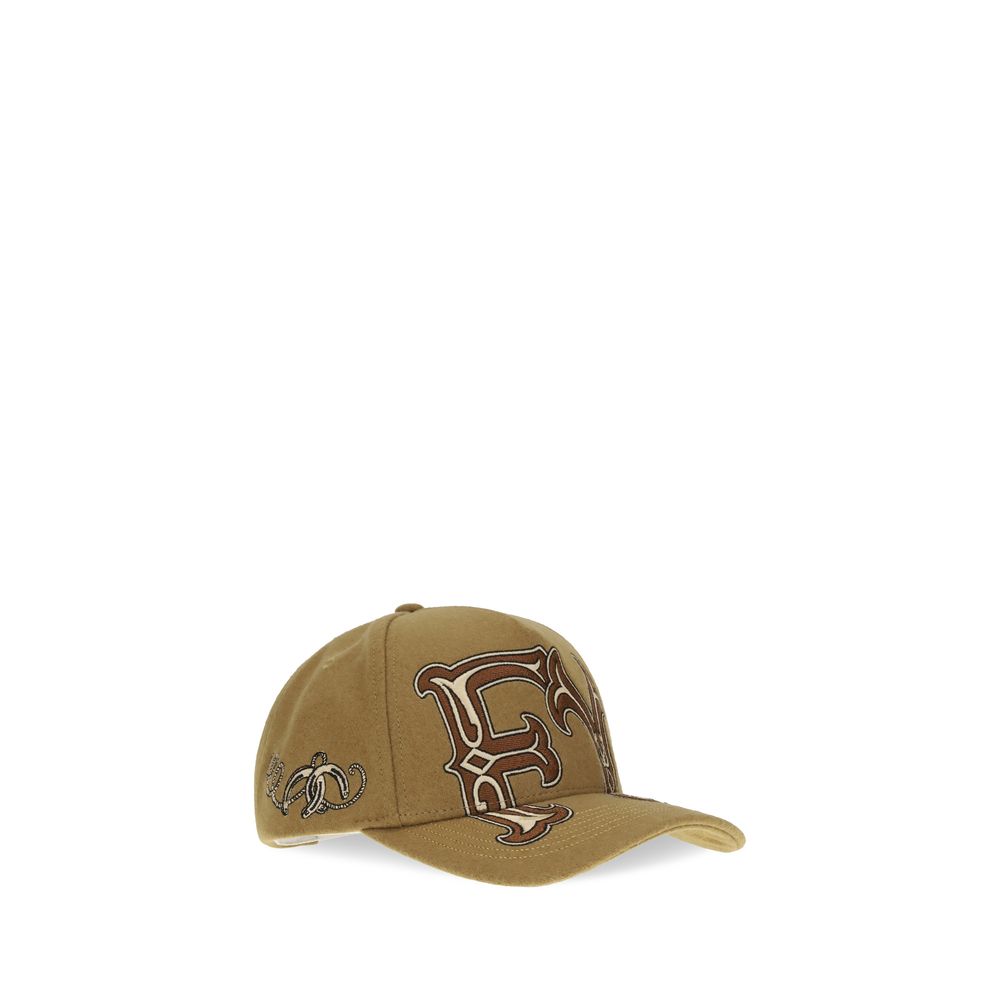 PDF Channel braune Woll-Baseballkappe von Aries