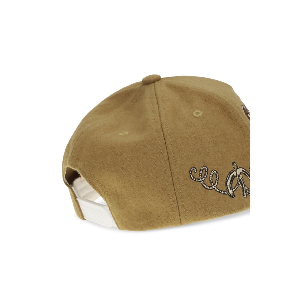 PDF Channel braune Woll-Baseballkappe von Aries
