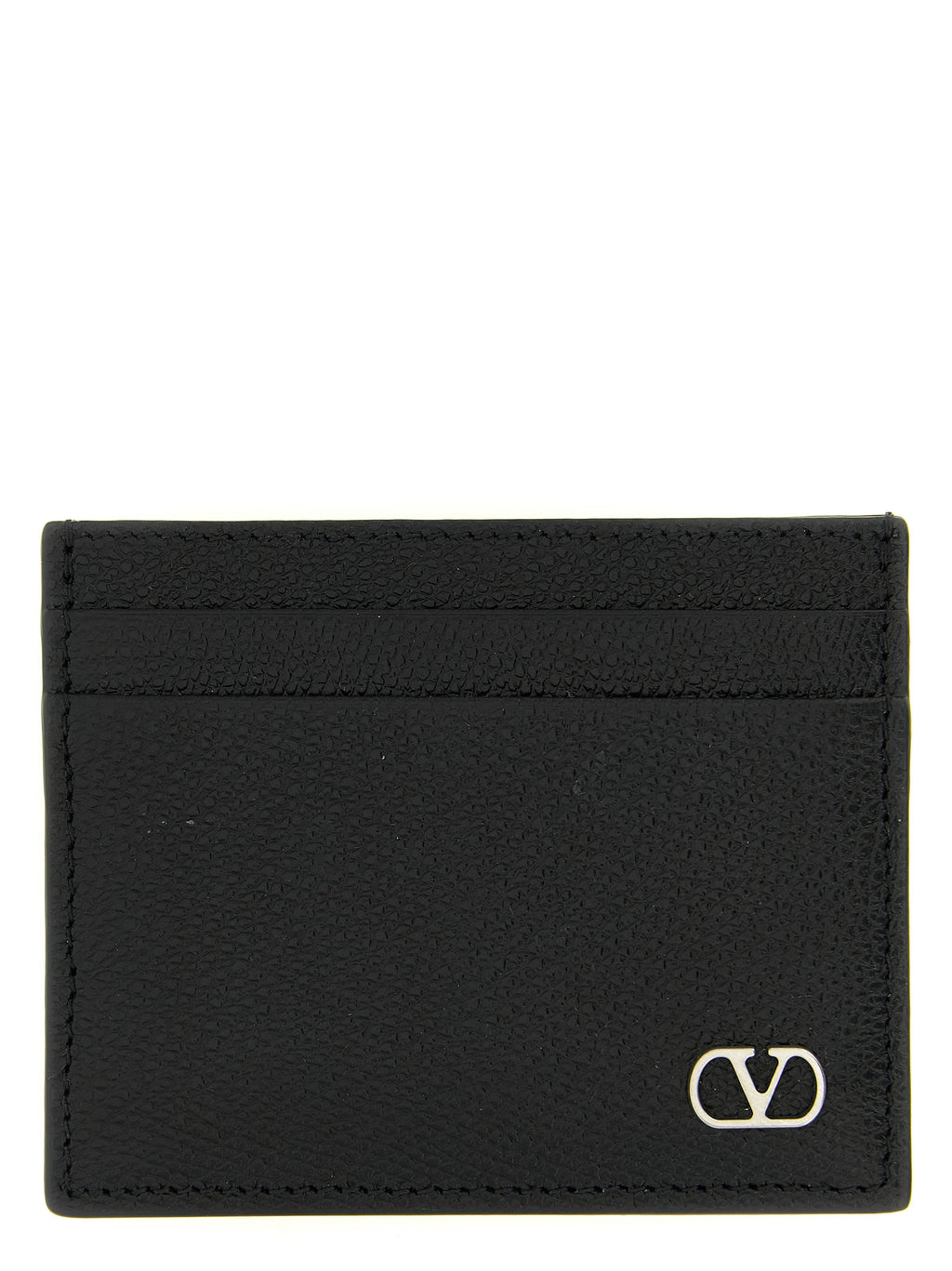 Valentino Garavani Black Calfskin Cardholder