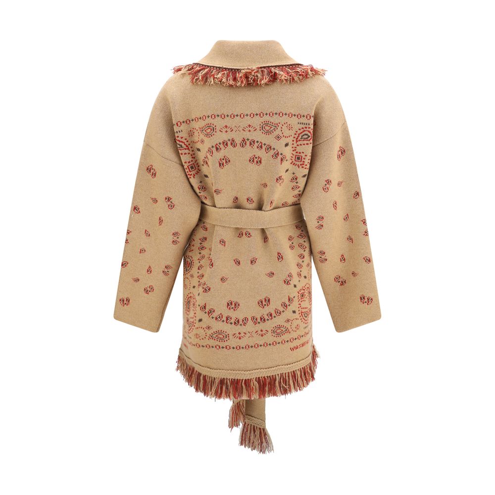 Alanui Cardigan aus braunem Kaschmir