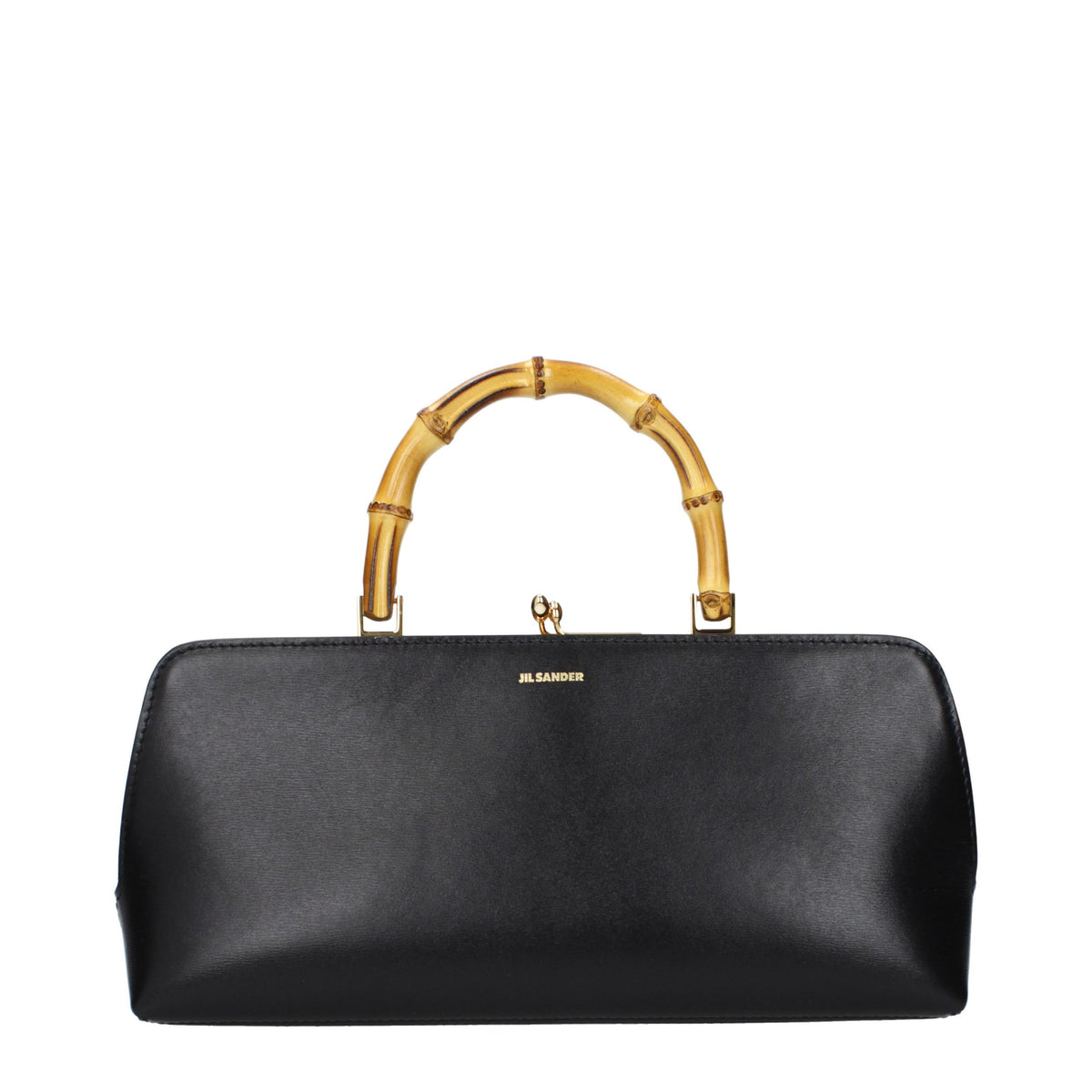 Schwarze Jil Sander Handtasche aus Leder