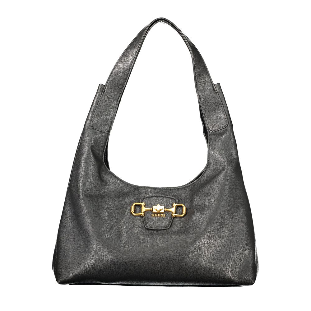 Guess Jeans Schwarze Polyurethan Damentasche