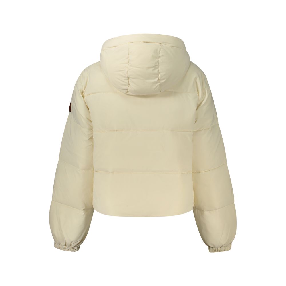 Guess Jeans Damenjacke aus cremefarbenem Polyester