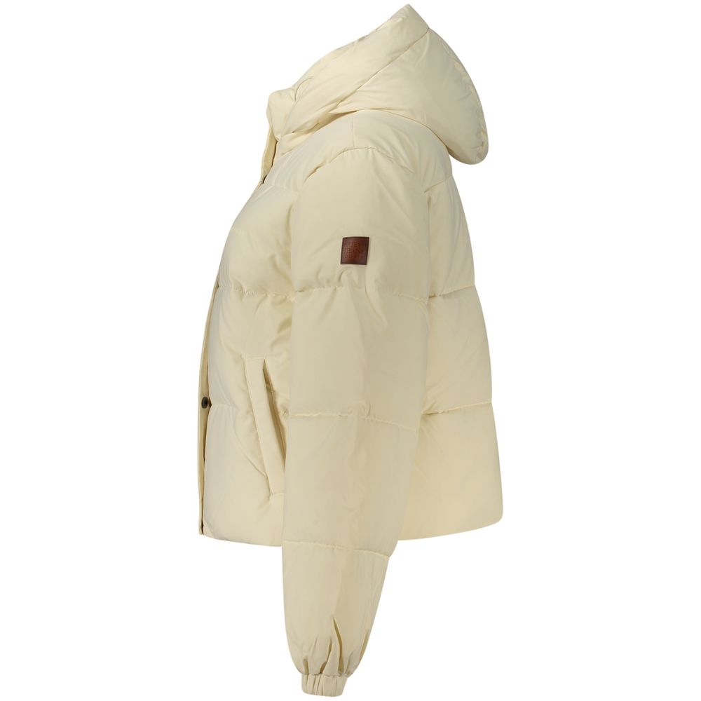 Guess Jeans Damenjacke aus cremefarbenem Polyester