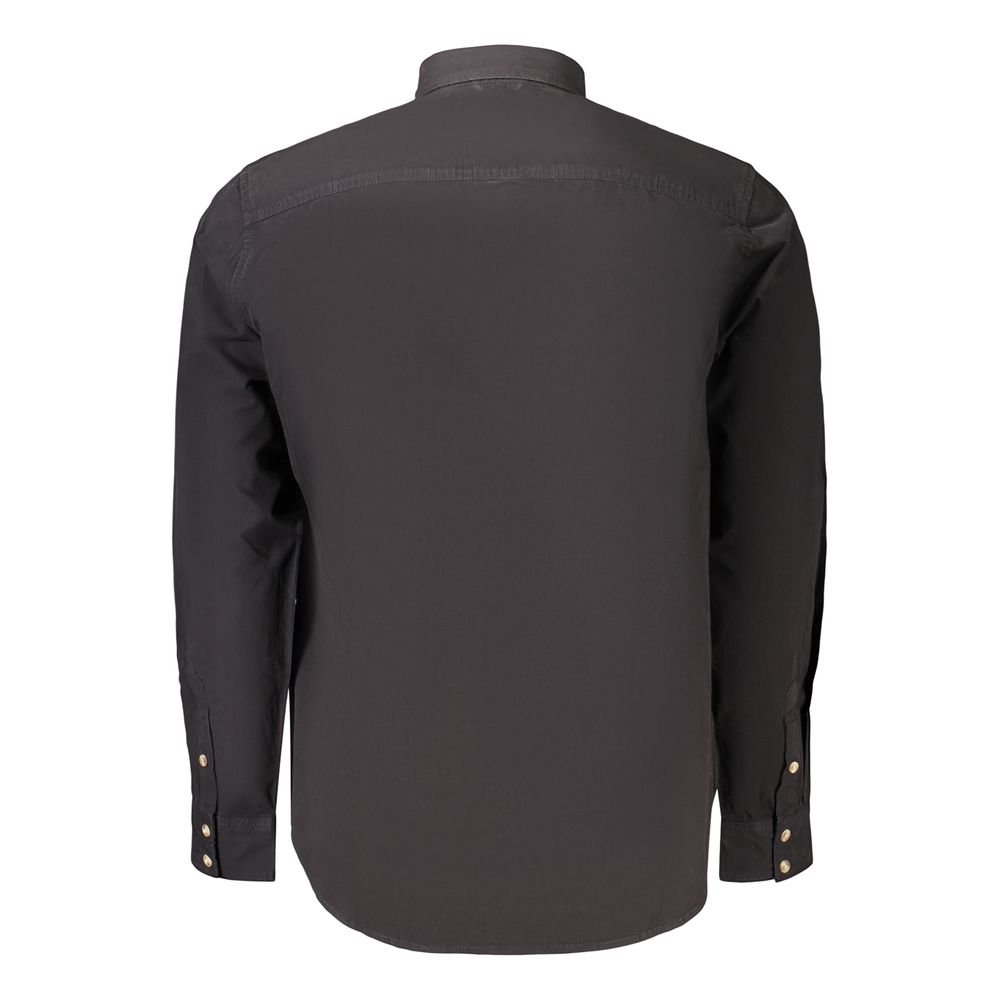 Schwarzes Baumwoll-Langarmhemd von Guess Jeans
