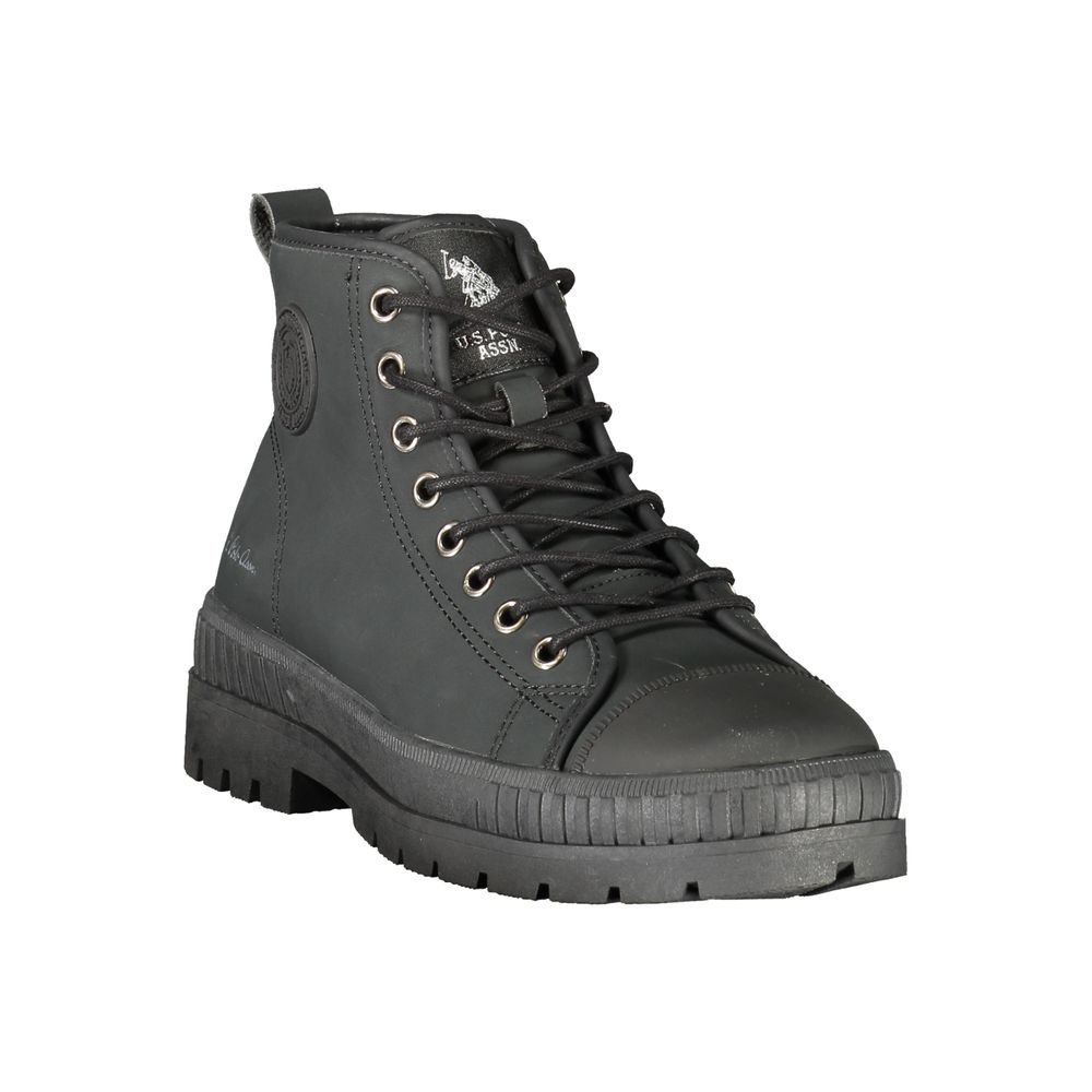 U.S. POLO ASSN. Schwarze Polyester-Stiefeletten