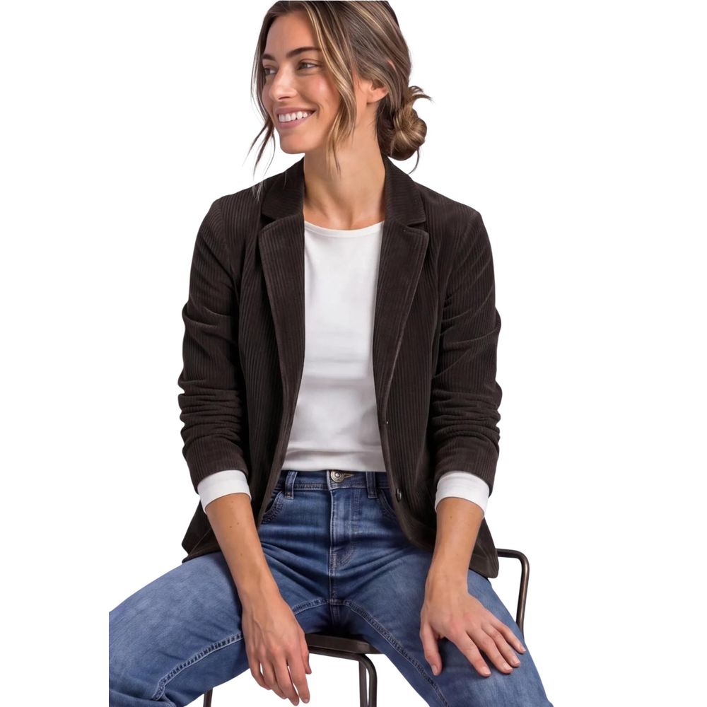 Street One Brauner Baumwollblazer