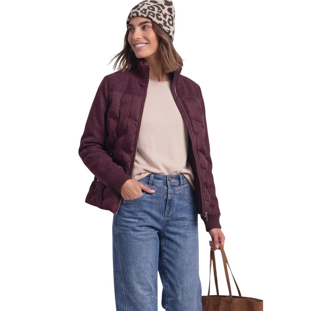 Street One Violette Polyester-Jacke in Langform