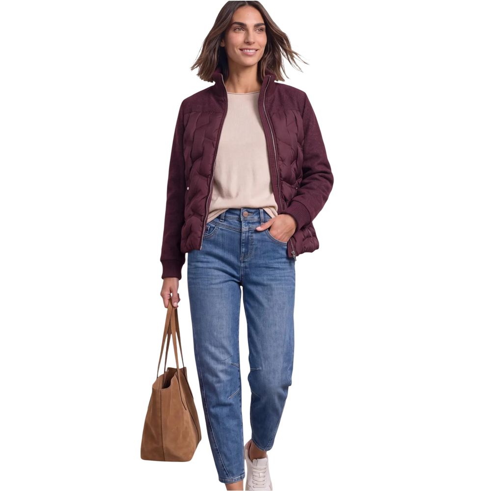 Street One Violette Polyester-Jacke in Langform