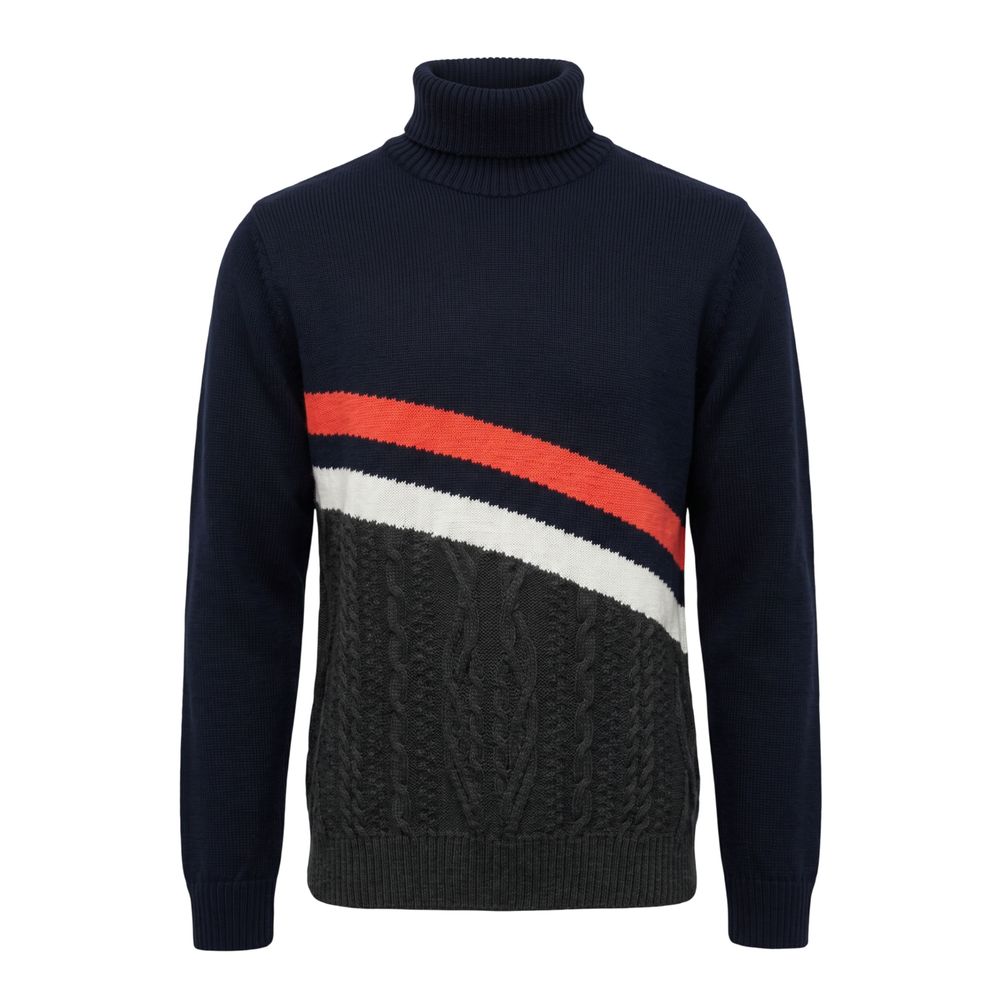 Roberto Pepe Luxus-Herrenpullover aus grüner Wolle