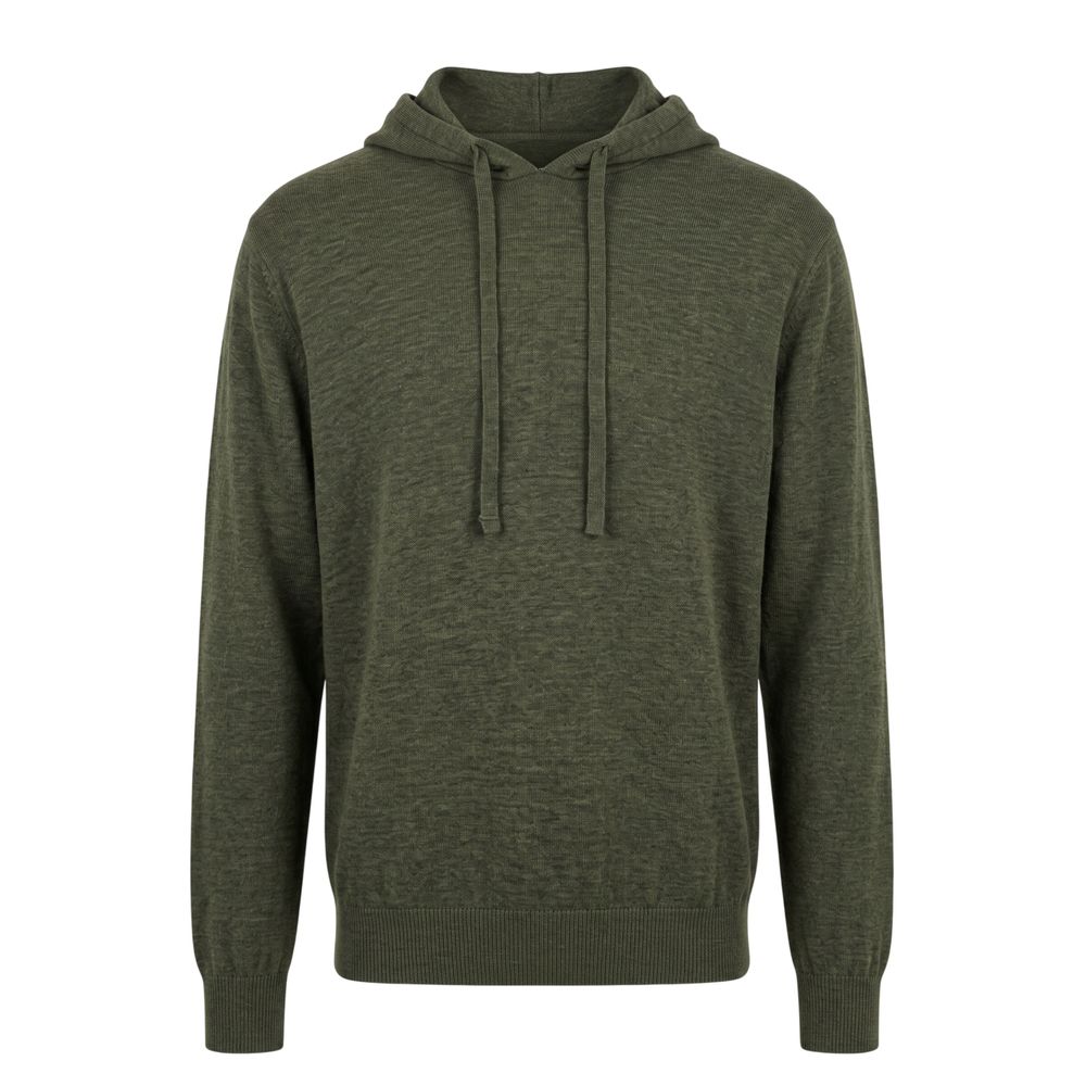 Roberto Pepe Luxus-Herrenpullover aus grüner Wolle