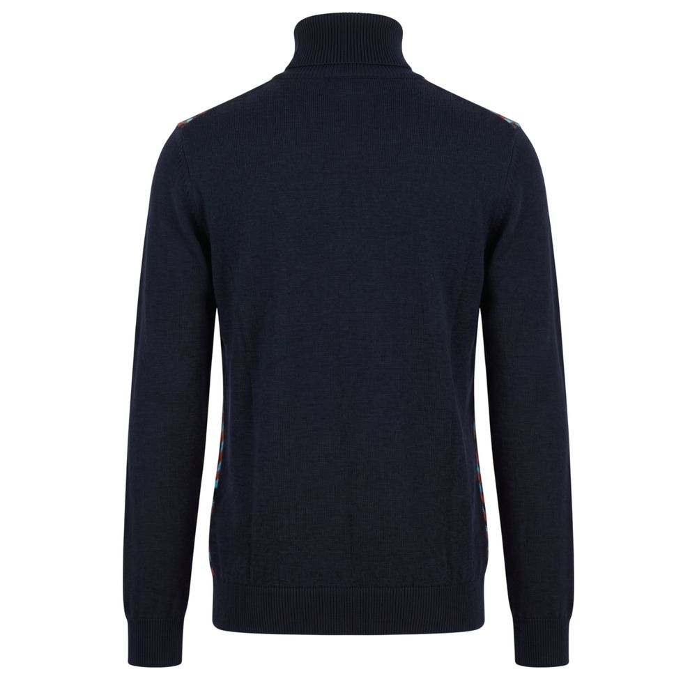 Roberto Pepe Luxus-Herrenpullover aus roter Wolle