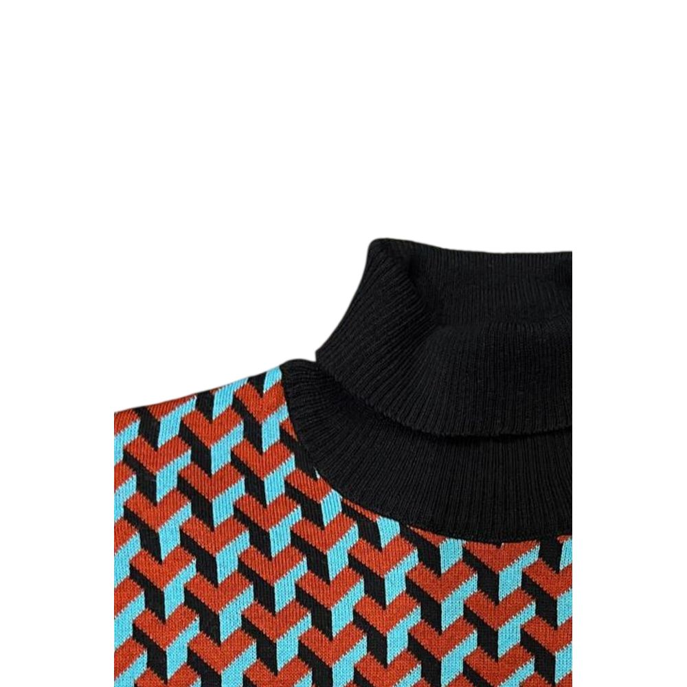 Roberto Pepe Luxus-Herrenpullover aus roter Wolle