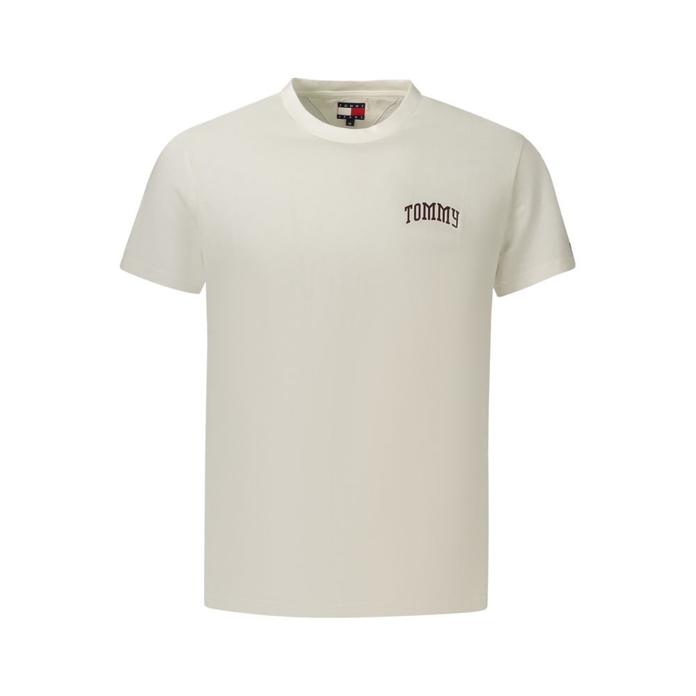 Tommy Hilfiger Weißes Herren-T-Shirt aus Baumwolle