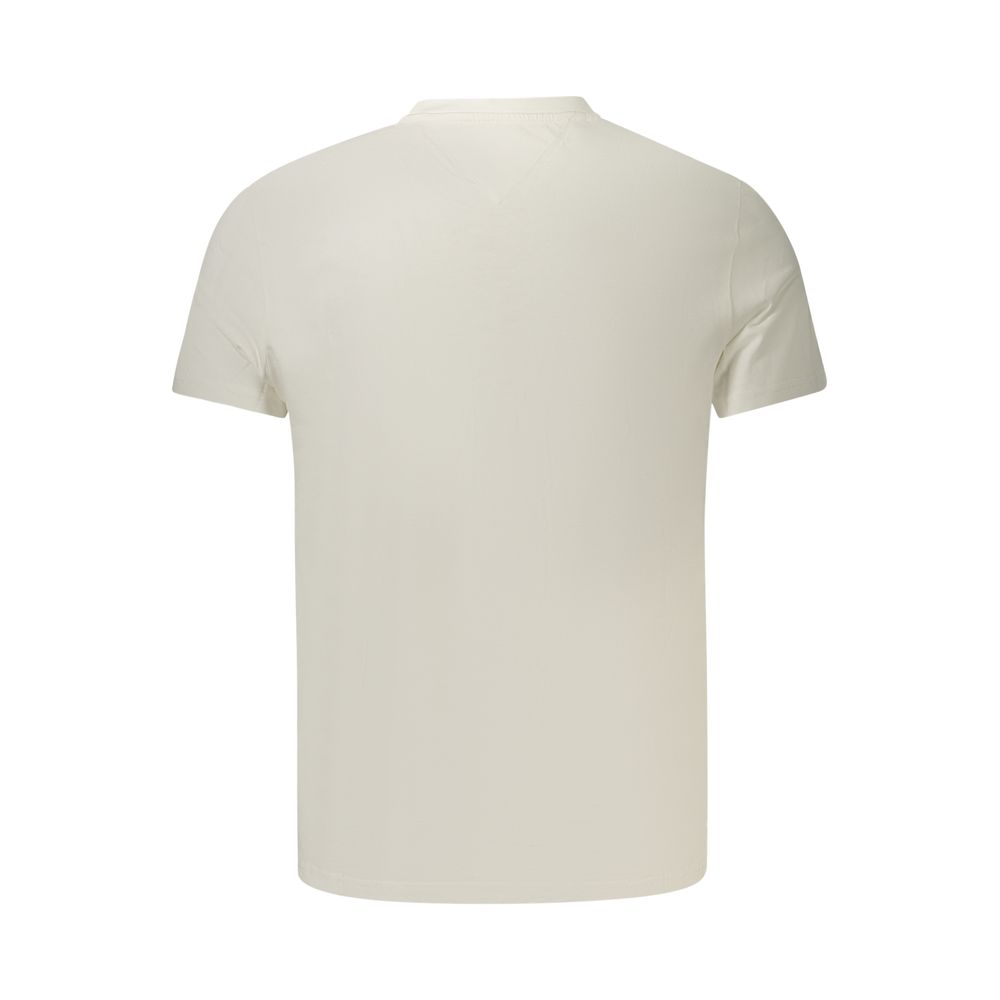 Tommy Hilfiger Weißes Herren-T-Shirt aus Baumwolle