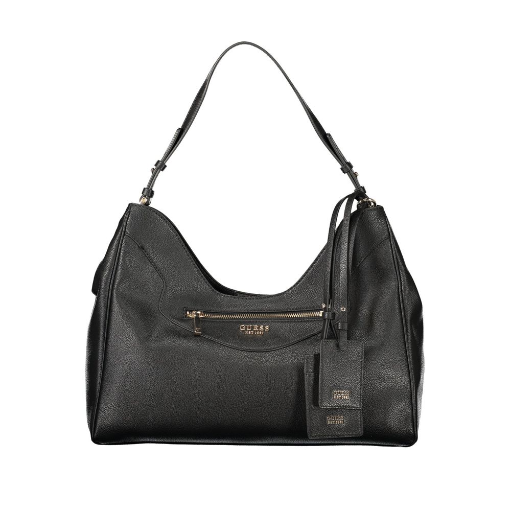Guess Jeans Schwarze Handtasche aus Polyethylen