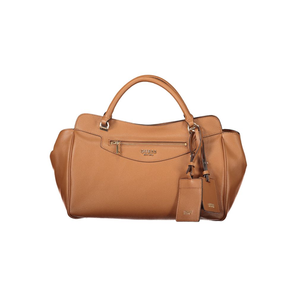 Guess Jeans braune Handtasche aus Polyurethan für Damen
