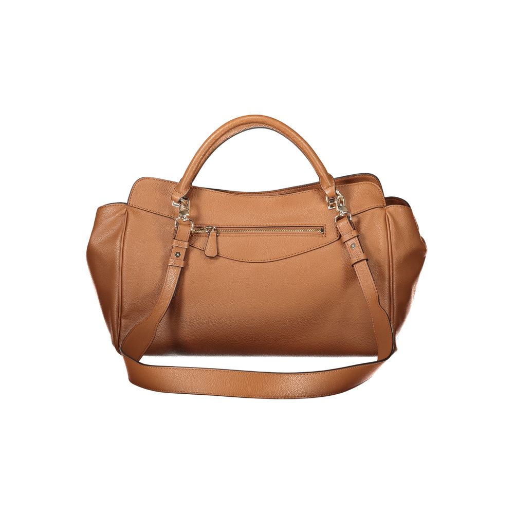 Guess Jeans braune Handtasche aus Polyurethan für Damen