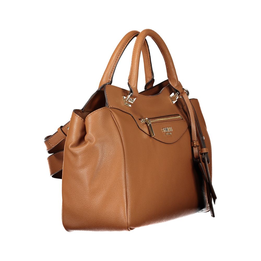 Guess Jeans braune Handtasche aus Polyurethan für Damen