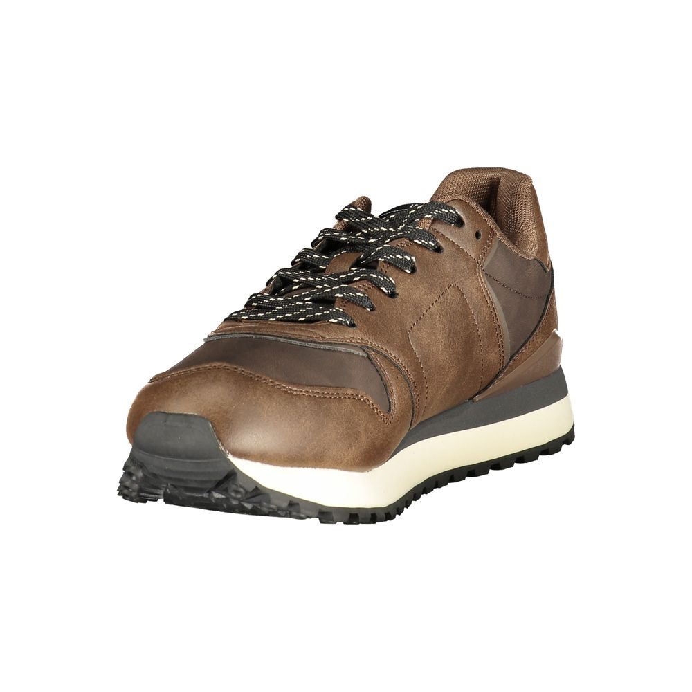 Brauner Herren-Sneaker aus Polyurethan von Gas