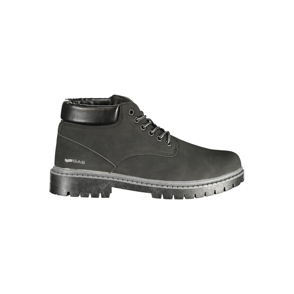 Schwarzer Herrenstiefel aus Polyurethan von Gas