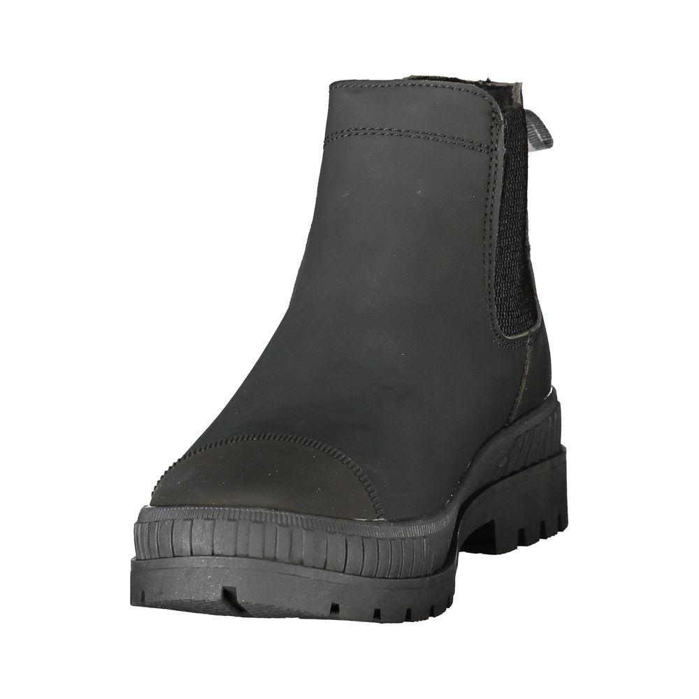 U.S. POLO ASSN. Damenstiefel aus schwarzem Polyurethan