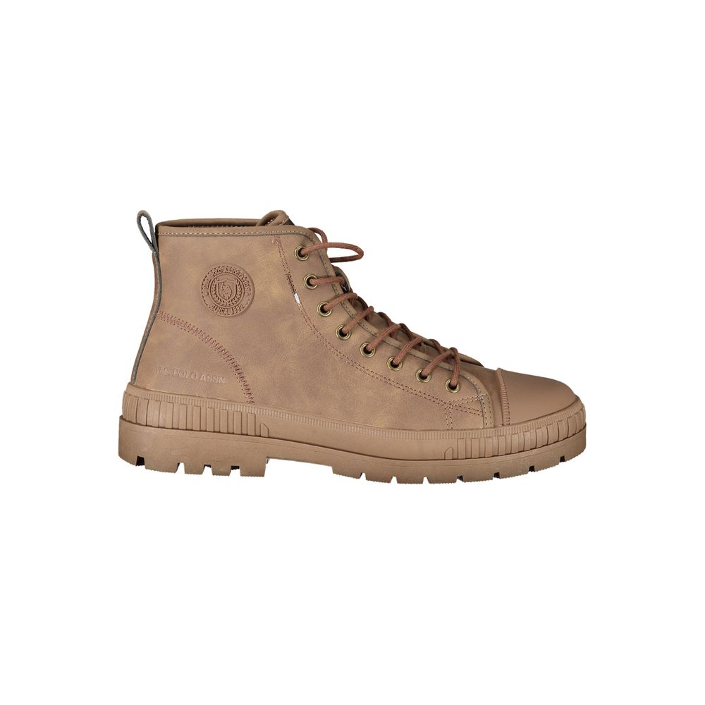 U.S. POLO ASSN. Brauner Herrenstiefel aus Polyurethan