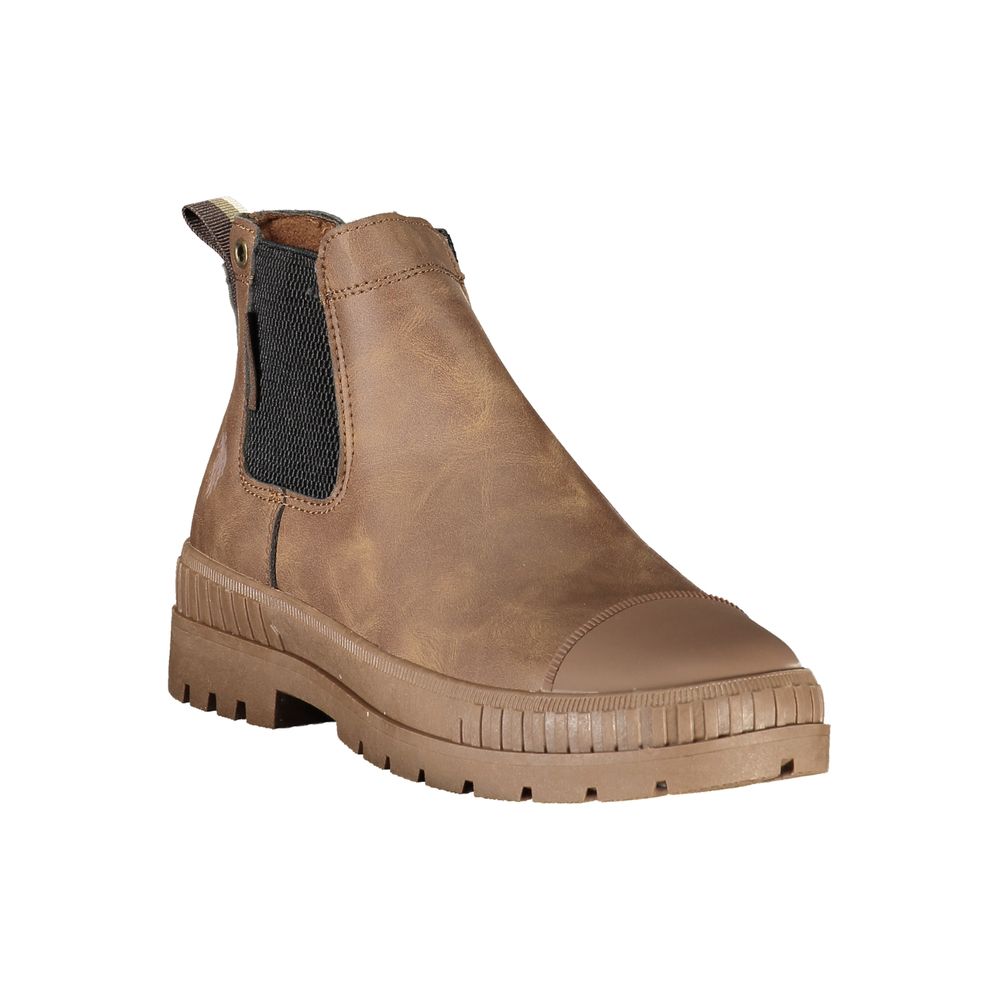 U.S. POLO ASSN. Brauner Damenstiefel aus Polyurethan
