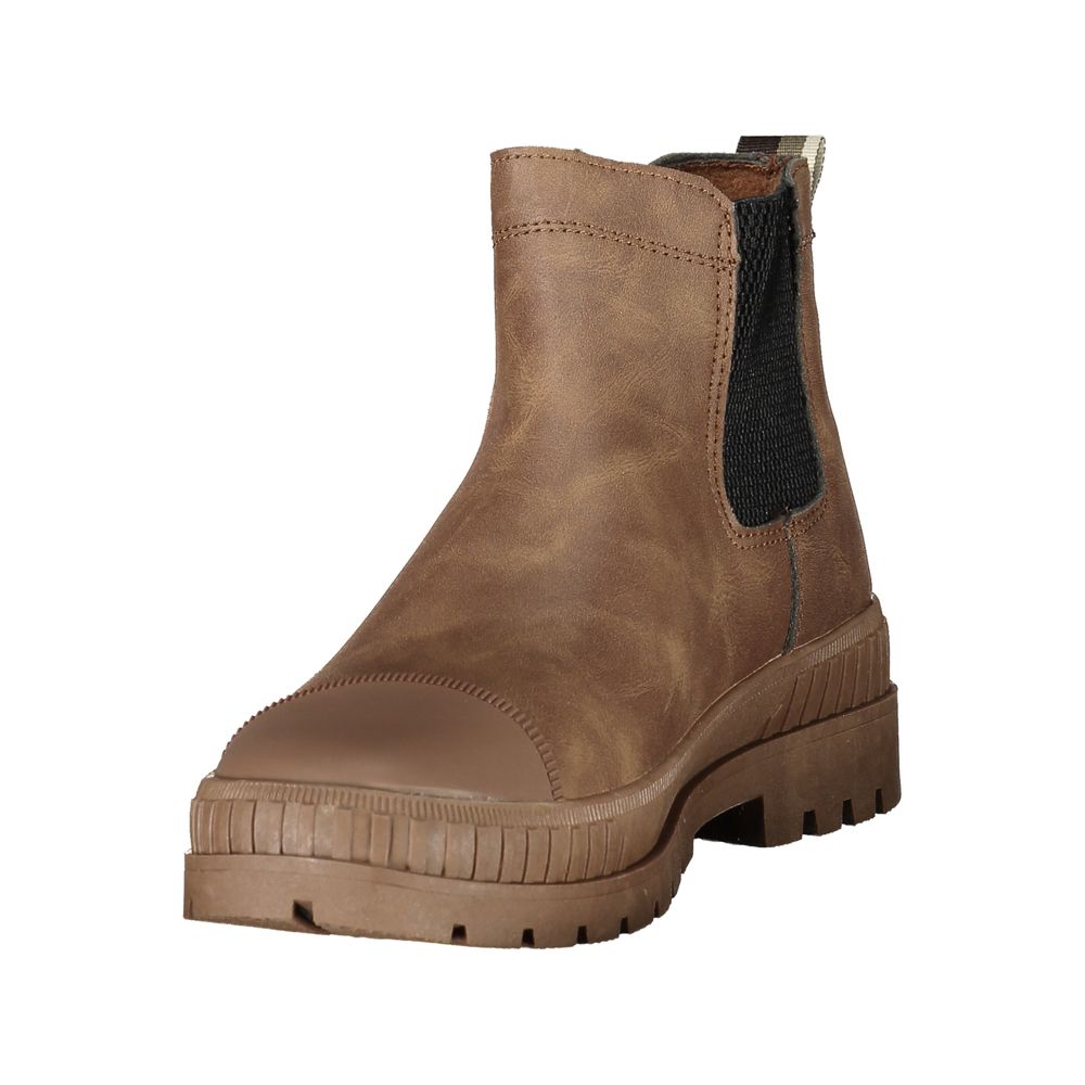 U.S. POLO ASSN. Brauner Damenstiefel aus Polyurethan