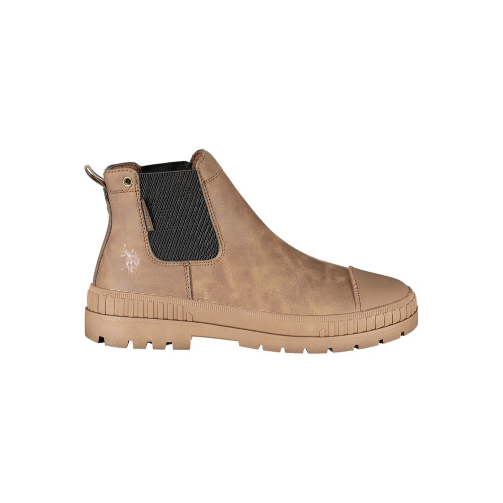 U.S. POLO ASSN. Braune Polyester-Stiefeletten