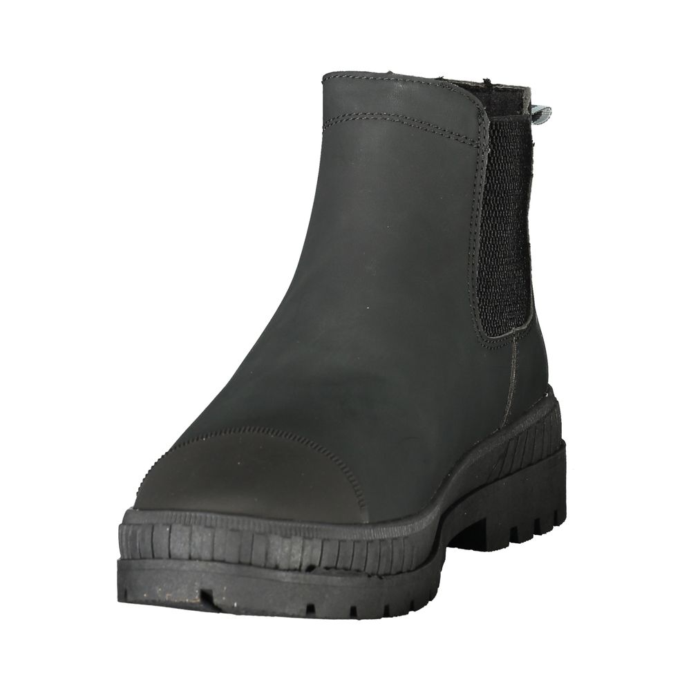 U.S. POLO ASSN. Schwarzer Polyurethan-Herrenstiefel