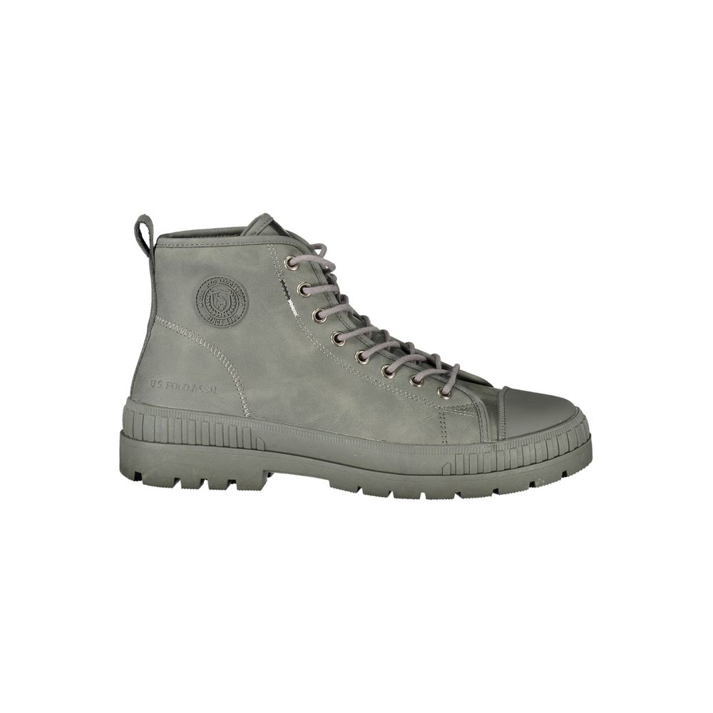 U.S. POLO ASSN. Grauer Polyurethan-Herrenstiefel