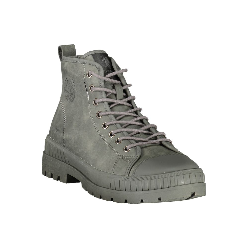 U.S. POLO ASSN. Grauer Polyurethan-Herrenstiefel