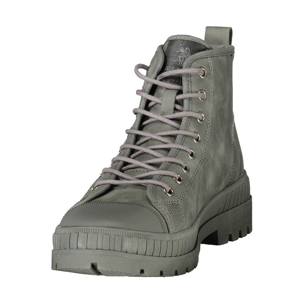 U.S. POLO ASSN. Grauer Polyurethan-Herrenstiefel