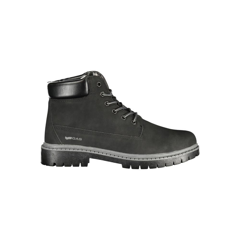 Gas Schwarze Polyurethan Herren-Stiefeletten