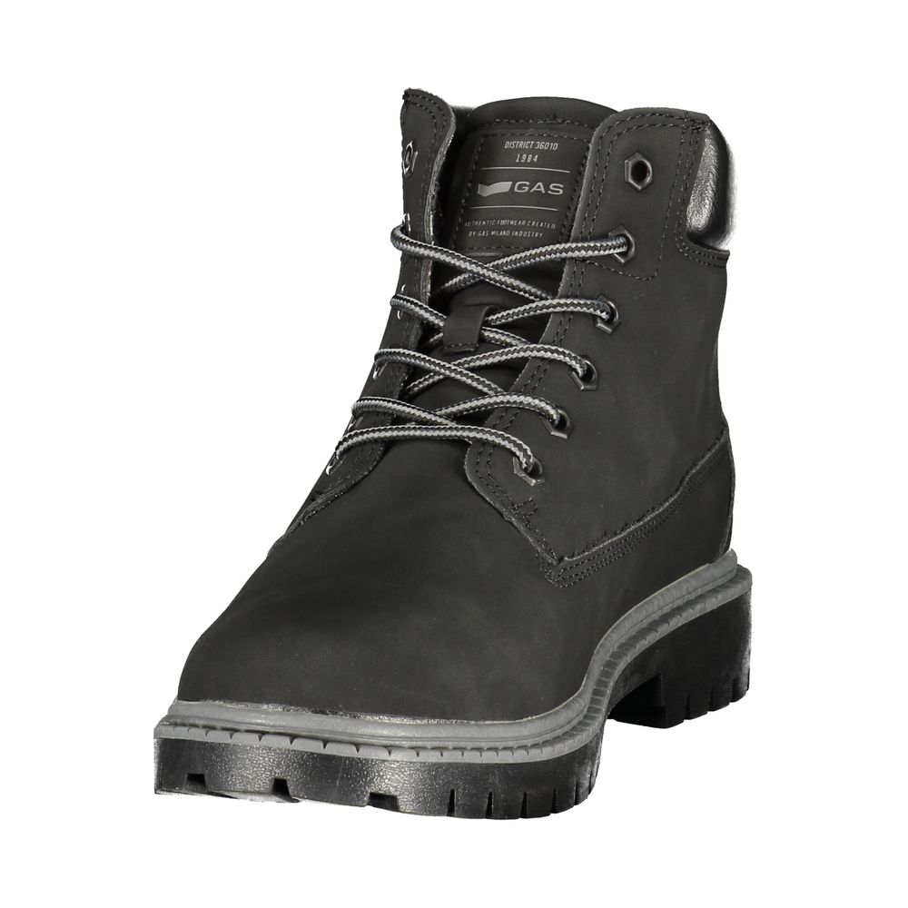 Gas Schwarze Polyurethan Herren-Stiefeletten